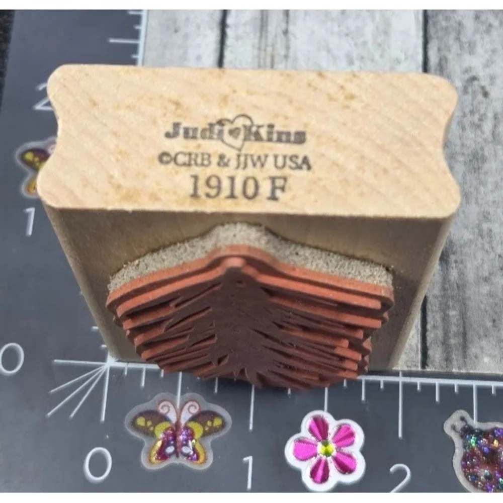 JudiKins Pine Branch 1910F Plant Branch 3X2 Rubber Stamp #Q89